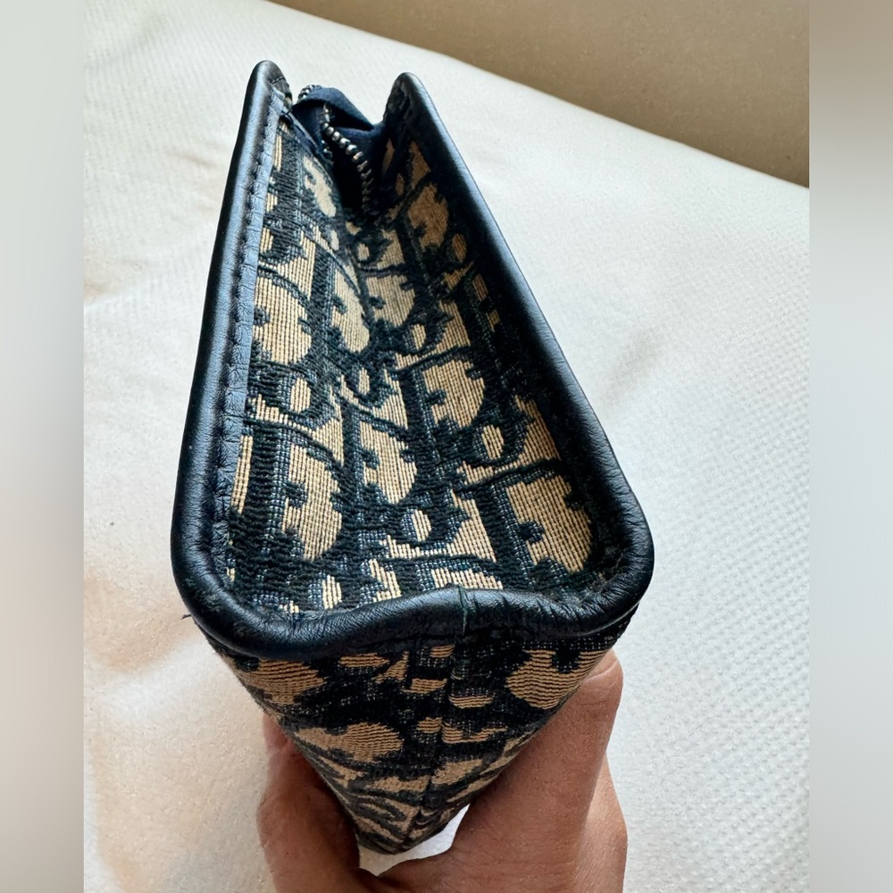 Dior Blue and Tan Clutch - Picture 14 of 16